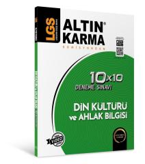 8.Sınıf LGS Din Kültürü ve Ahlak Bilgisi 10x10 Deneme Sınavı Altın Karma Yayınları