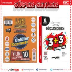 Ünlüler Karması LGS 10 lu ve Ankara Yayıncılık 3+3 Deneme Deneme Seti 2 Kitap