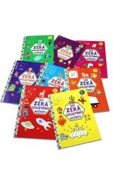 365 Zeka Geliştirici Aktivite Seti 8 Kitap 4 Yaş ve Üzeri Çocuklar İçin Çocuk Gezegeni