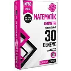 2023 KPSS Genel Kültür Genel Yetenek Matematik Geometri 30 Deneme Pegem Yayınları