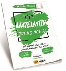 TYT Matematik Trend Notlar Trend Akademi Yayınları