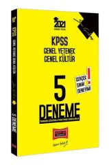 Yargı Yayınları 2021 KPSS Genel Yetenek Genel Kültür Son Çıkış Tamamı Çözümlü 5 Deneme