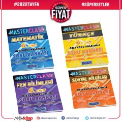 Sağlam Test 6.Sınıf Masterclass Matematik Türkçe Sosyal Bilimler ve Fen Bilimleri Seti 4 Kitap