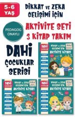 Dahi Çocuklar Serisi Aktivite Seti 5-6 Yaş (3 Kitap Takım) Arunas Yayıncılık