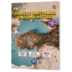 Tüm Sınavlar İçin Coğrafyanın Kodları Türkiye Haritaları Çalışma Defteri KR Akademi
