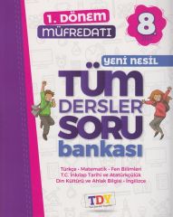 8. Sınıf LGS 1. Dönem Tüm Dersler Soru Bankası TDY Yayınları