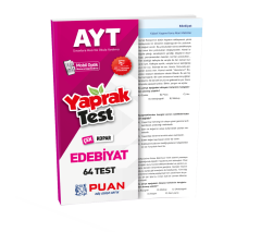 AYT Edebiyat Yaprak Test Puan Yayınları