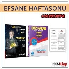 Puan Yayınları TYT Paragraf Soru Bankası Çöz Kazan TYT 5 Deneme ve Osym7bizi Günlük Ders Planlayıcı 3 Kitap Set