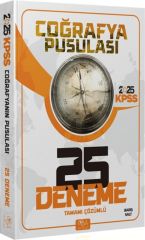 2025 KPSS Coğrafya Pusulası Tamamı Çözümlü 25 Deneme CBA Akademi