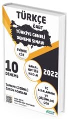 2022 ÖABT Türkçe Öğretmenliği Türkiye Geneli 10 Deneme Defne Akademi Yayınları