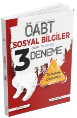 2021 ÖABT Sosyal Bilgiler Öğretmenliği 3 Deneme İndeks Kitap