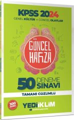 2024 KPSS Genel Kültür Güncel Olaylar Tamamı Çözümlü 50 Deneme Yediiklim Yayınları