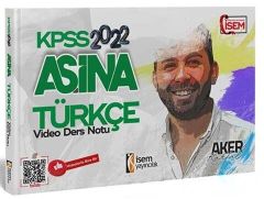 2022 KPSS Aşina Türkçe Video Ders Notu İsem Yayınları