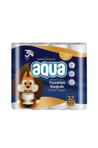 Aqua Tuvalet Kağıdı 3 Katlı 32’li