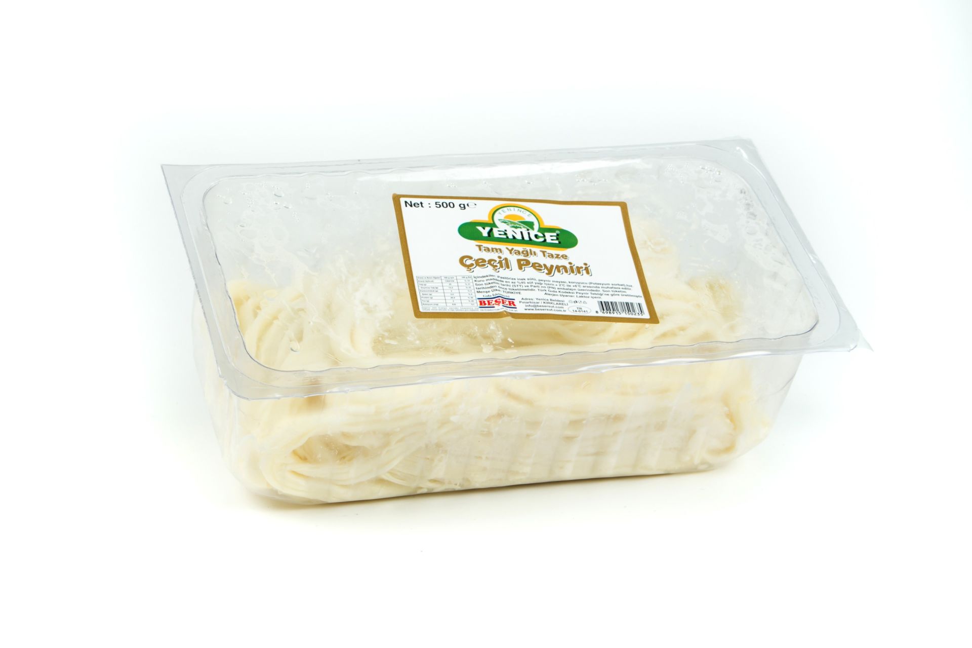 Tam Yağlı Taze Çeçil Peyniri  500 Gr