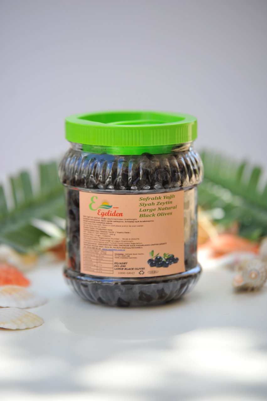 SOFRALIK YAĞLI SİYAH ZEYTİN L   1KG KAVANOZ