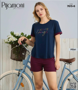 Pijamoni 7615-6 Milan Şortlu