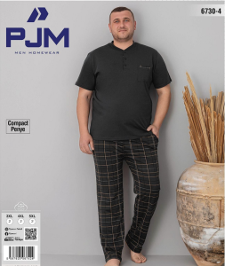 Pijaman 6730-4 Kısa Kol Battal