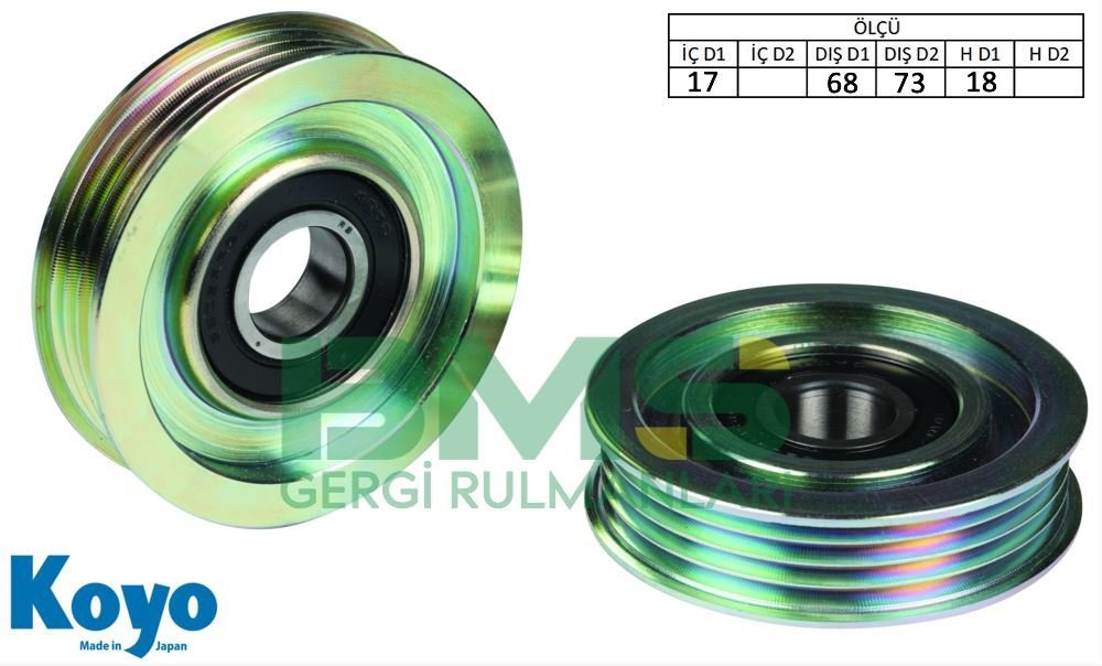 BMS 114 73131-AC000 GERGİ RULMANI SUBARU (173131)