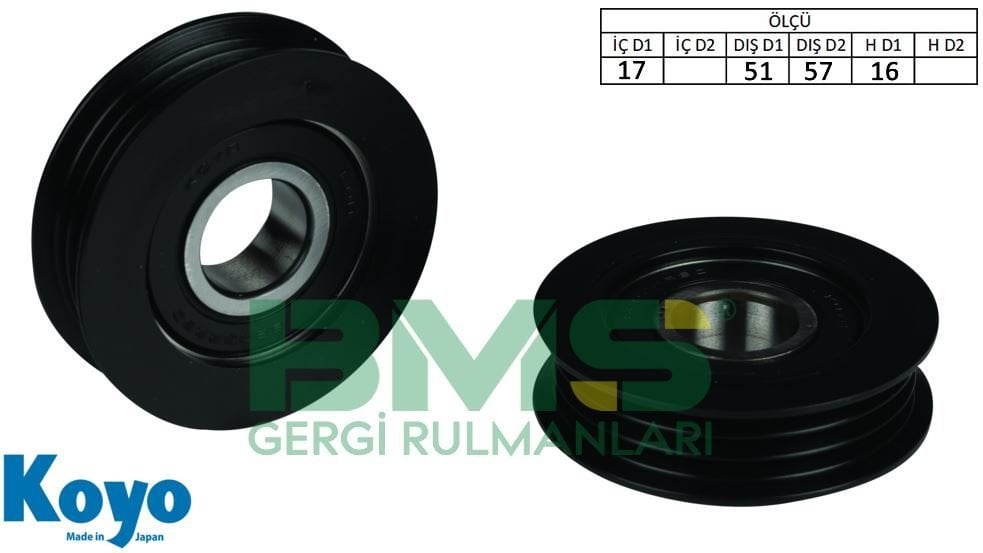 BMS 281  GERGİ RULMANI TOYOTA CAMRY