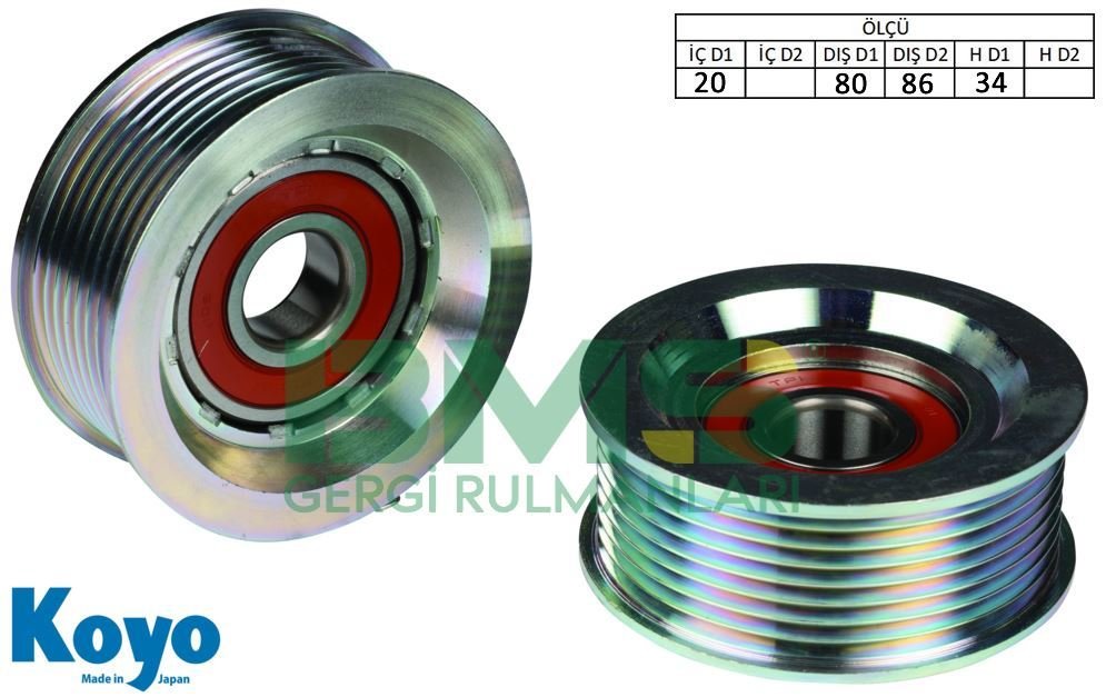 BMS 125 4572001970 GERGİ RULMANI MERCEDES AXOR 2002-2004 (758634)