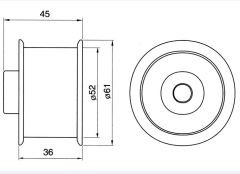 GMB GT 80530 JE1512730A TRİGER RULMANI MAZDA 929 3.0