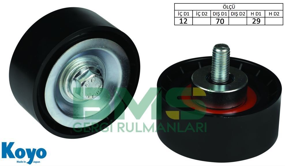 BMS 122 504000412 GERGİ RULMANI FIAT DUCATO 2.3JTD 02>(101074.1)