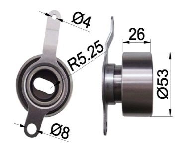 ALT 16317 14510-P08-003 GERGİ RULMANI HONDA CIVIC (25330040)