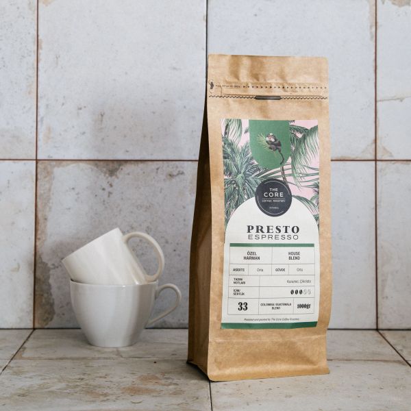 The Core Presto Özel Harman Espresso Çekirdek Kahve 1000 gr - Moka Pot & Aeropress