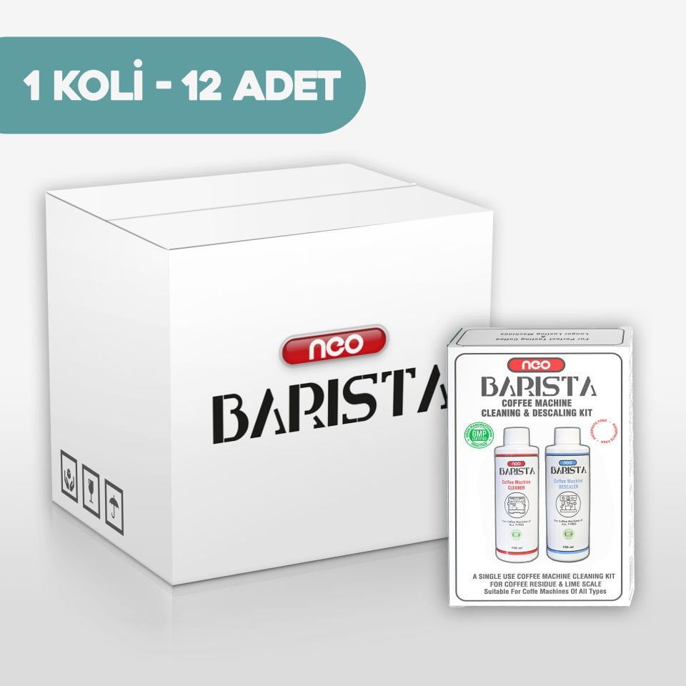 Neo Barista Kahve Makinesi Temizleyici ve Kireç Çözücü Paket X 12 Adet