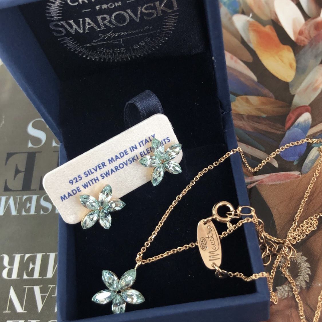 Swarovski Crystal Kolye (Sertifikalı)