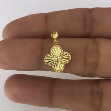 Yonca Kolye Küçük Boy Gold
