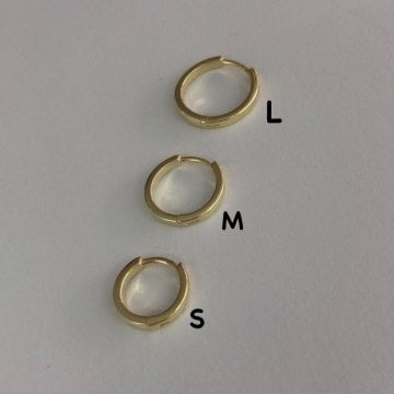 Gold Halka Küpe