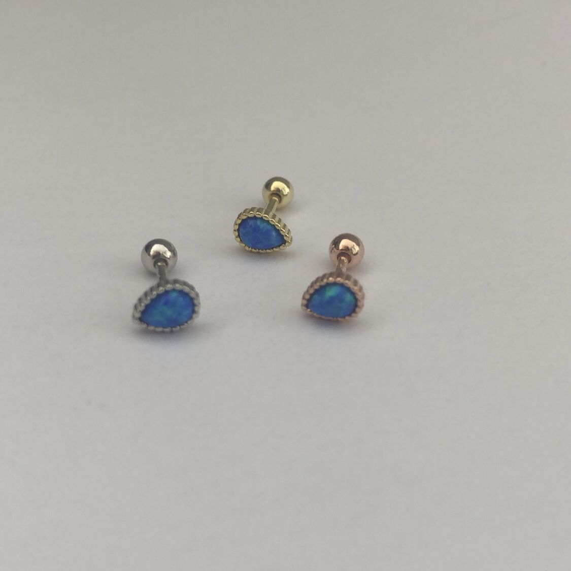 Piercing Küpe Opal Taş