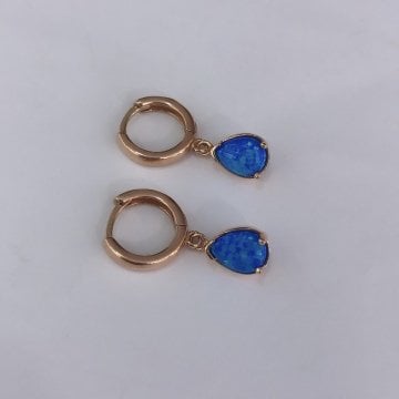 Damla Küpe Opal Taşlı (tek)