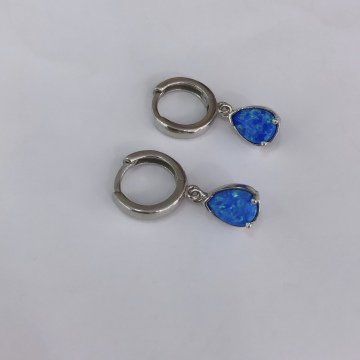 Damla Küpe Opal Taşlı (tek)