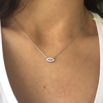 Göz Kolye Firuze Taşlı