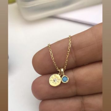 Işık Kolye Firuze Taşlı