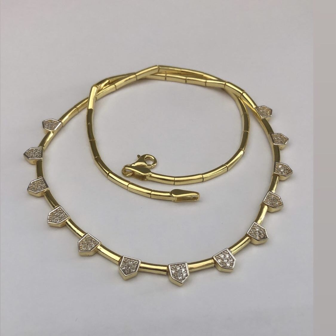 Taşlı Gold Kolye