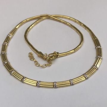 Taşlı Gold Kolye