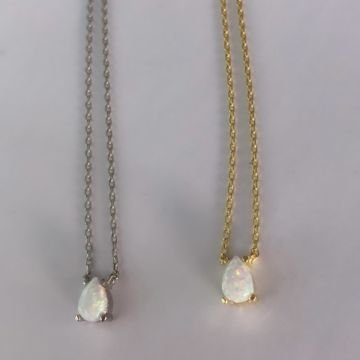 Opal Taşlı Kolye