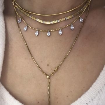 Damla Kolye Gold