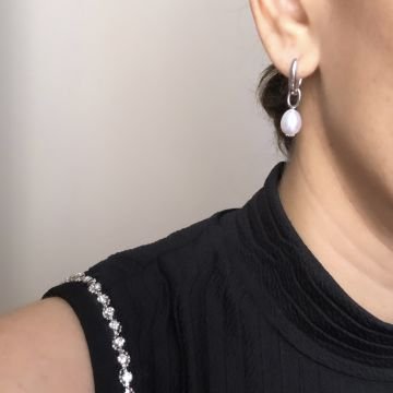 İnci Küpe Çift