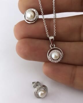 İthal Kolye Küpe Set