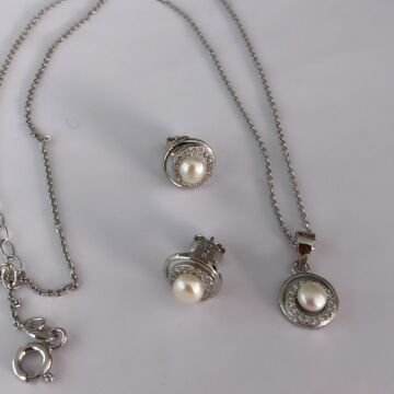 İthal Kolye Küpe Set