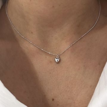 Kalp Set Gümüş Renk