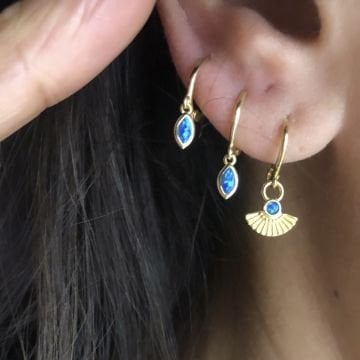 Opal Taşlı Küpe