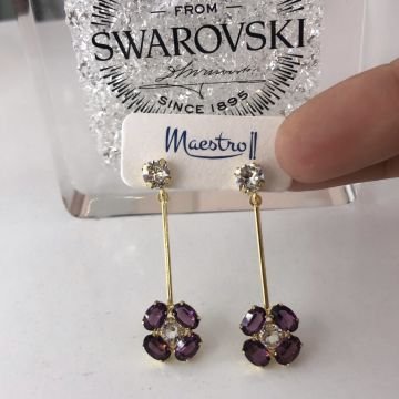 Maestro italy Rounded Elegance Sallantılı Geometrik Küpe