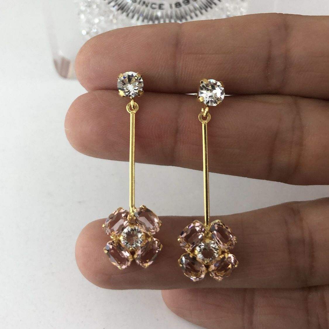 Maestro İtaly Rounded Elegance Sallantılı Geometrik Küpe