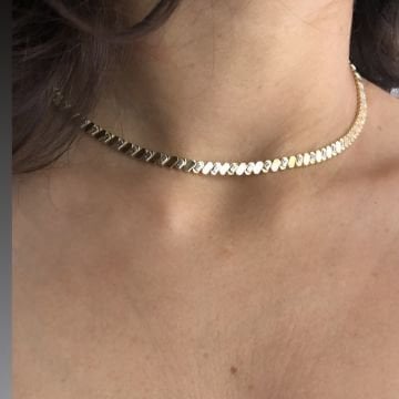 Baget Taşlı Choker Kolye